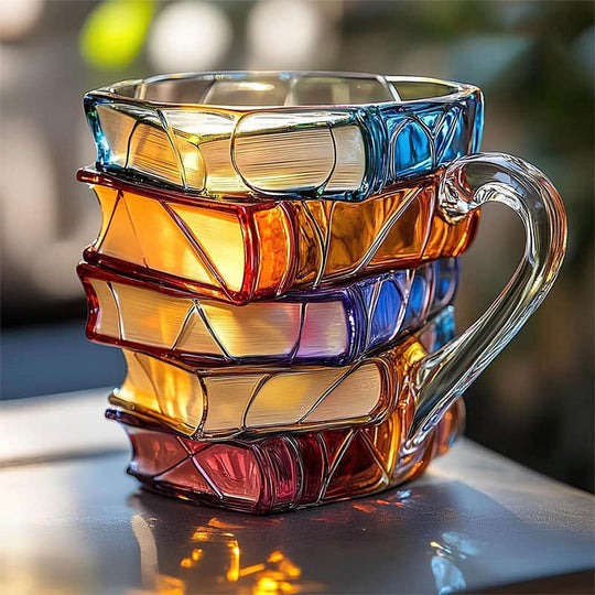 Handmade 3D mug with the inscription ‘Reading Happiness’