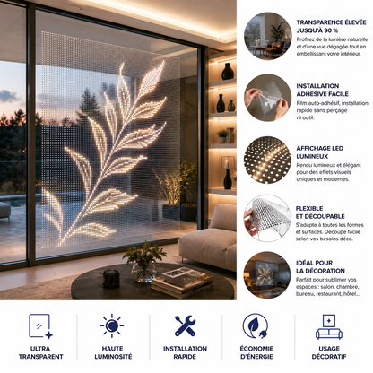 ClearLED™ | Écran Transparent pour Vitrine & déco