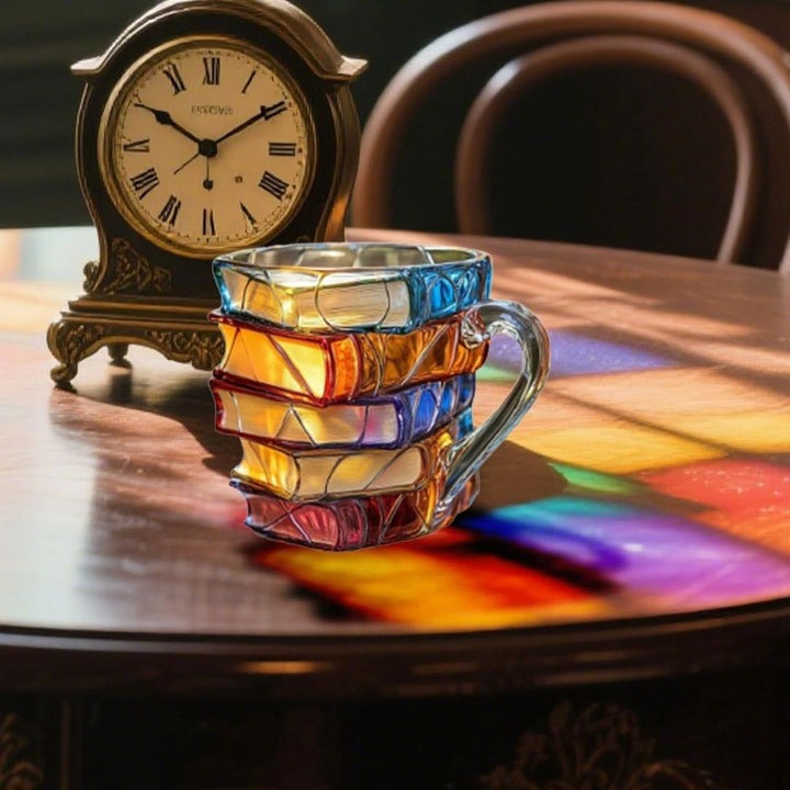 Handmade 3D mug with the inscription ‘Reading Happiness’