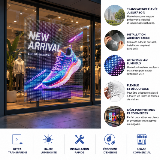 ClearLED™ | Écran Transparent pour Vitrine & déco