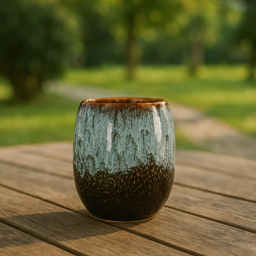 Vintage rustic marble coffee cups