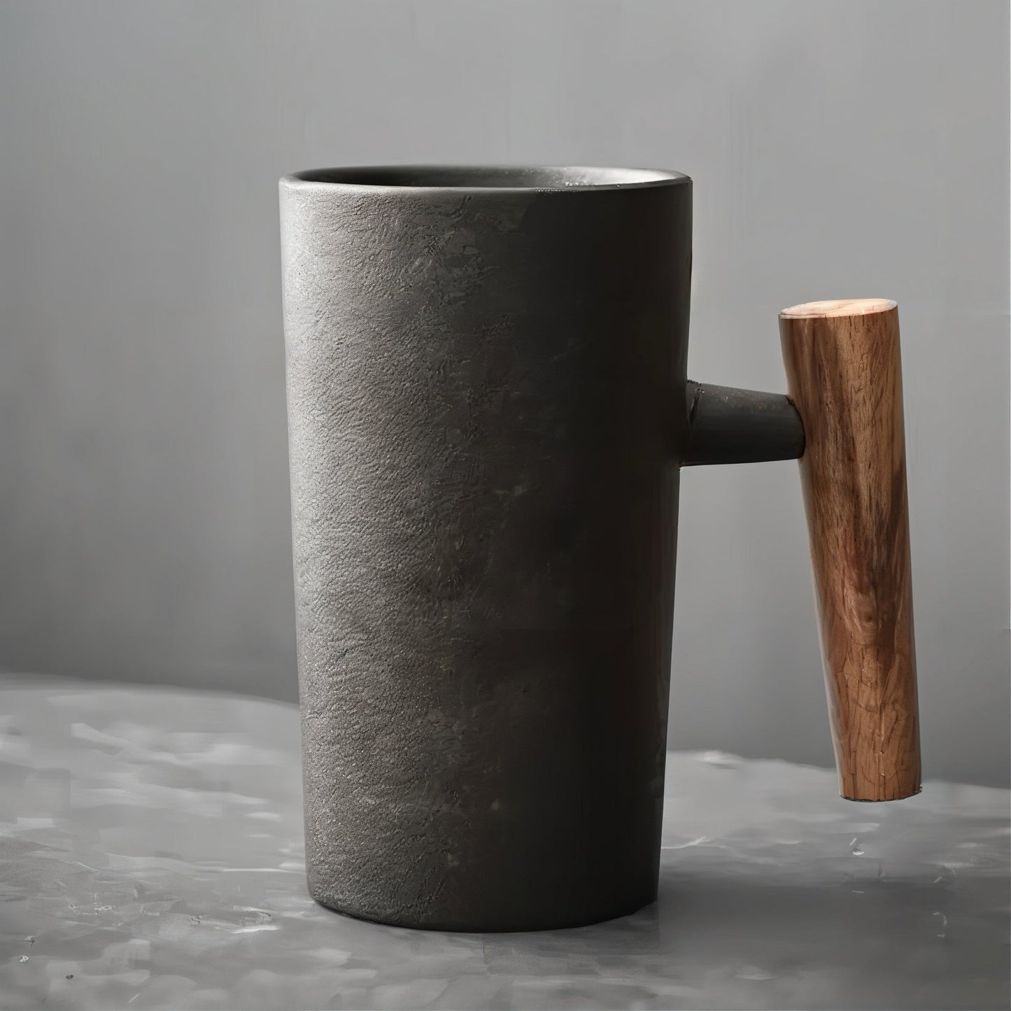 Terra Mug – Vintage Style & Wooden Handle