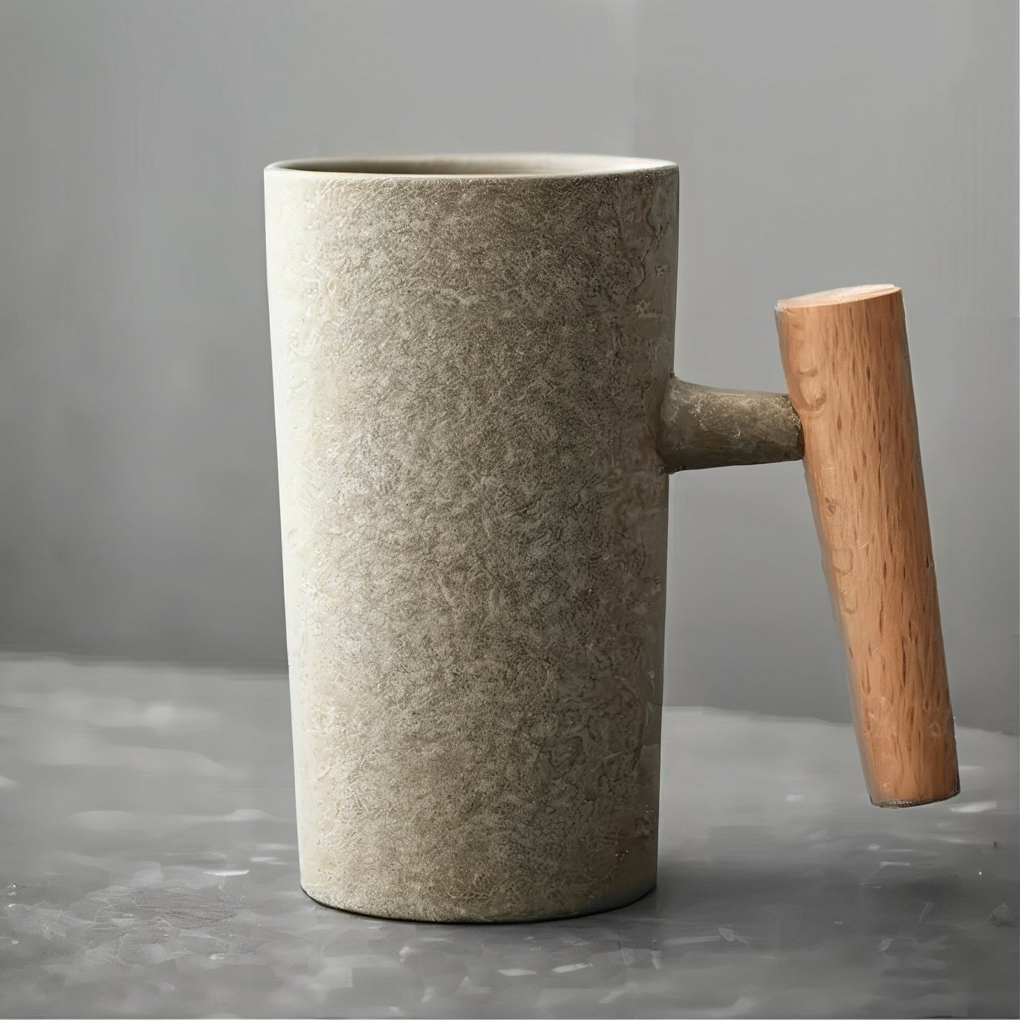 Terra Mug – Vintage Style & Wooden Handle