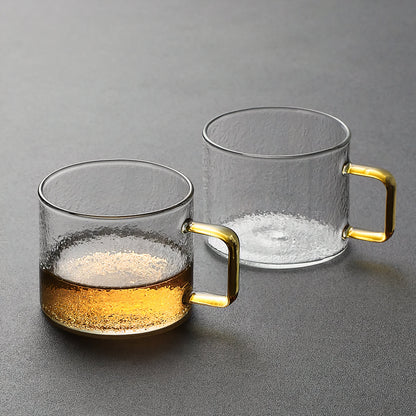Stylish glass espresso cups