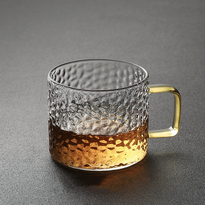 Stylish glass espresso cups