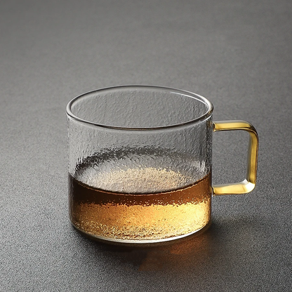 Stylish glass espresso cups