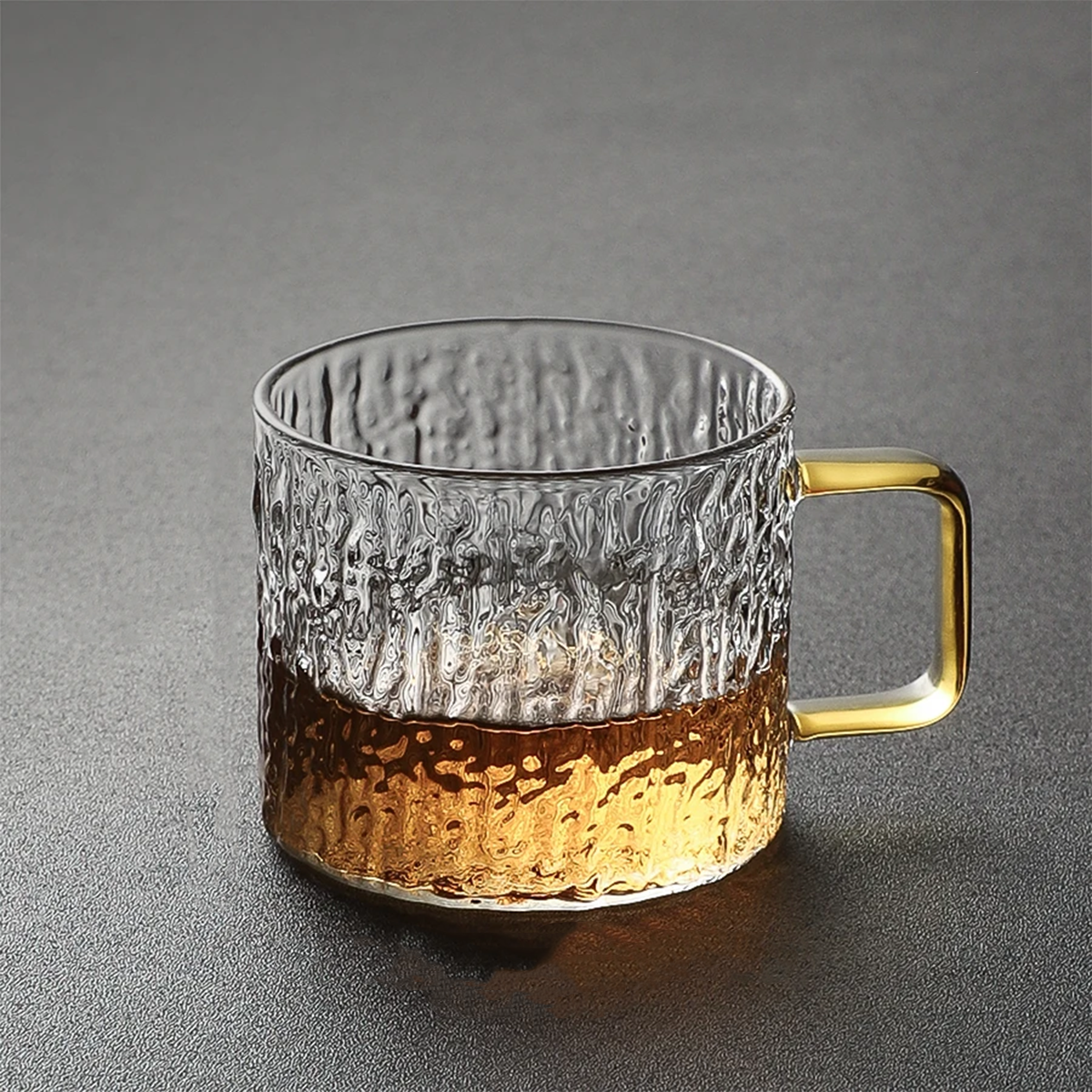 Stylish glass espresso cups